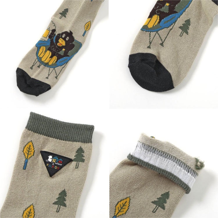 F.O.KIDS  롼 ˤλ λ å ˥ 롼å DUCKROW GRN Ҷ     ꡼    եå fok-sox1ڥ᡼оݡ