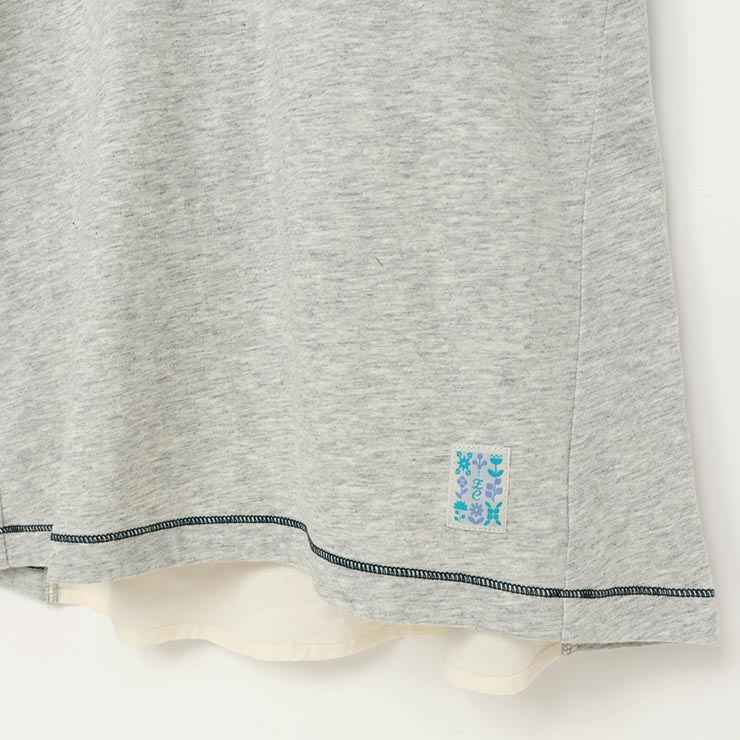 【 100cm 110cm 120cm 130cm 】半袖Tシャツ バックフリル zuppa di zucca ズッパディズッカ 38010202k