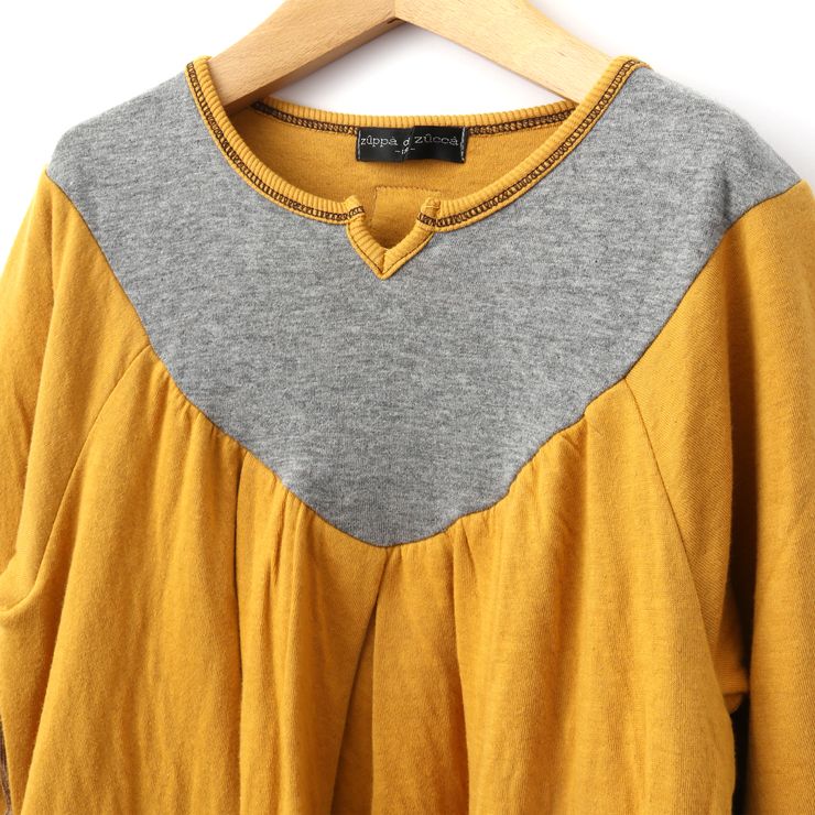 セール Sale 長袖ワンピース 胸元切替え k 100cm 110cm 1cm 130cm ズッパディズッカ Zuppa Di Zucca 年商品 すべての商品 個性的でかわいい子供服 Zuppa Di Zucca ズッパディズッカ チェルシーweb店