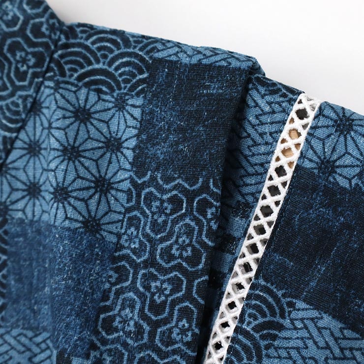 ✨【345-2】名古屋帯 てこずっ パッチワーク柄✨ 