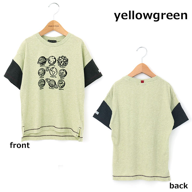半袖Tシャツ planetsプリント 36010215j 140cm 150cm 160cm ズッパディ 