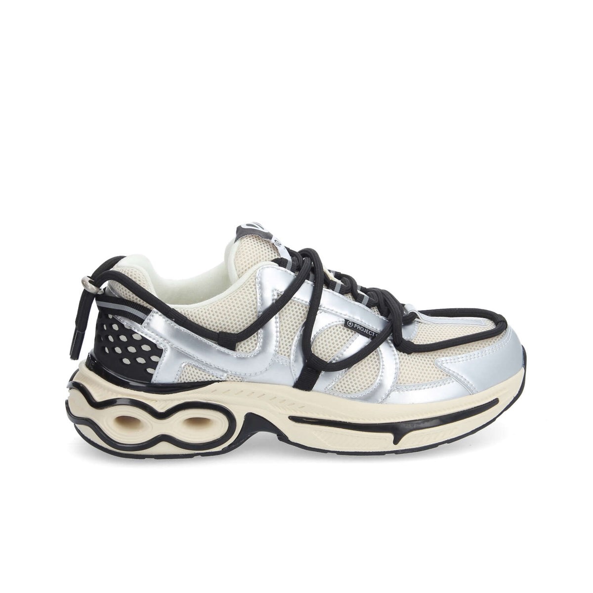 【美品】ノーネーム　スニーカー　約23㌢　厚底　シルバー　　NO　NAME NO NAME ノーネーム SPEED-42919-SILVER スピード シルバー | NO