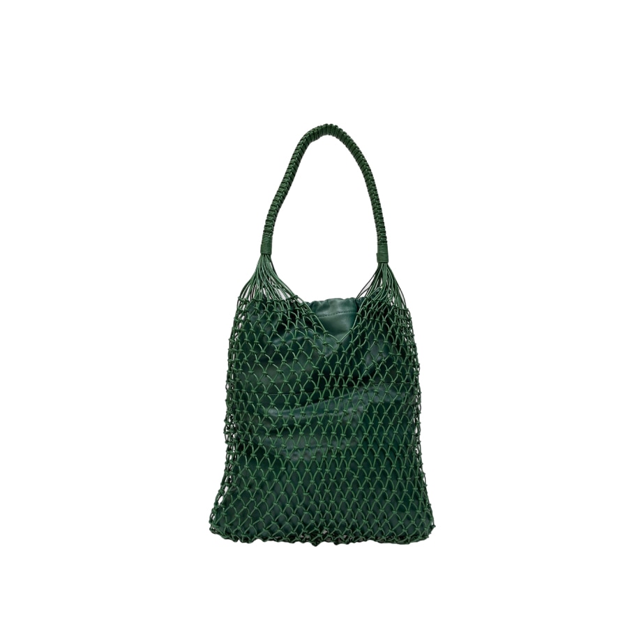 【新品未使用】MAISON N.H PARIS トート　かごバッグ　グリーン MAISON N.H PARIS[メゾンエヌアッシュパリ]BANGALORE W 1-GREEN