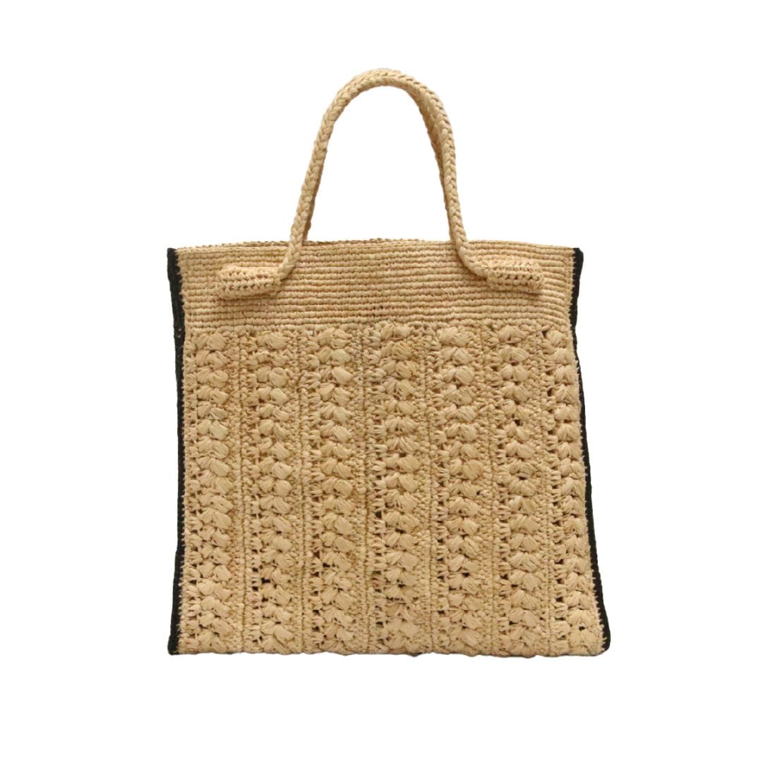 MAISON N.H PARIS[メゾンエヌアッシュパリ]EMMA 1-NATUR/NOIR[バッグ]ベージュ/ブラック