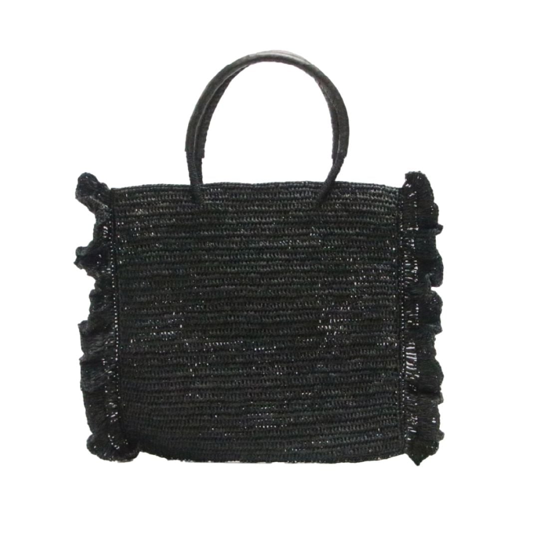 MAISON N.H PARIS[メゾンエヌアッシュパリ]EVA MEDIUM-NOIR[バッグ]ブラック