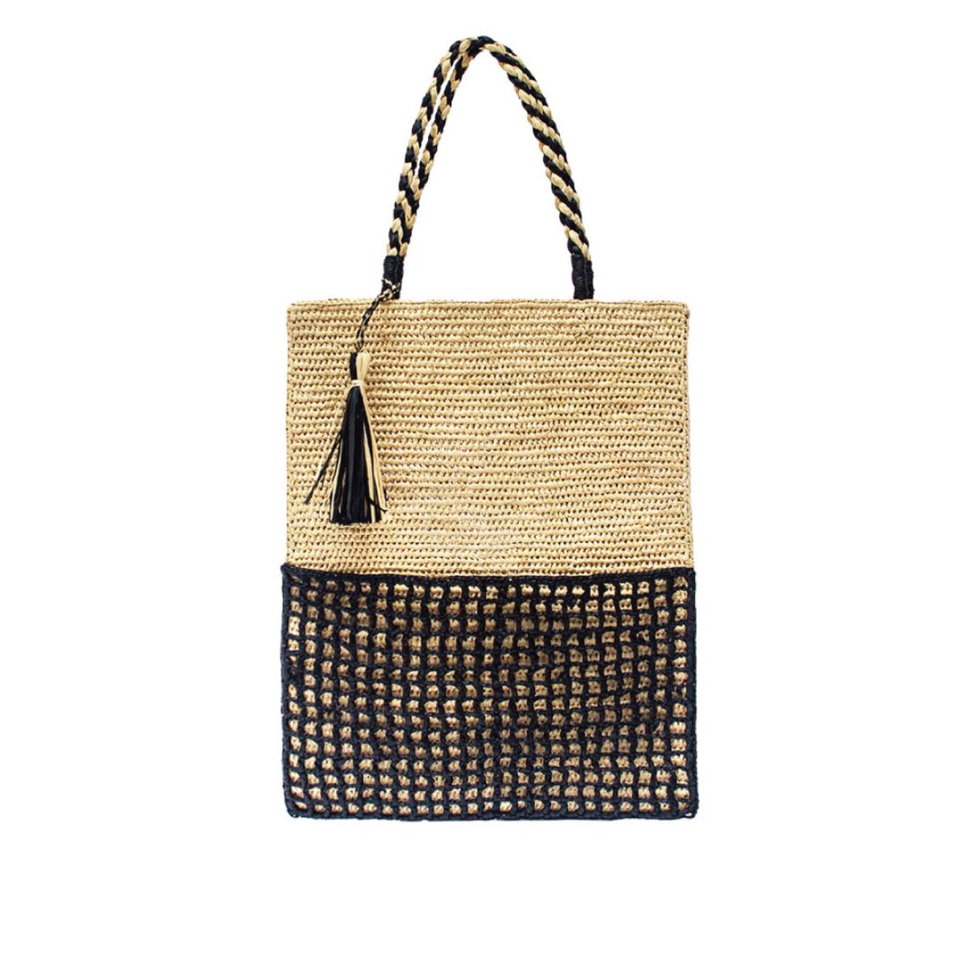 MAISON N.H PARIS[メゾンエヌアッシュパリ]ELISABETH-NATUR/NOIR[バッグ]ベージュ/ブラック