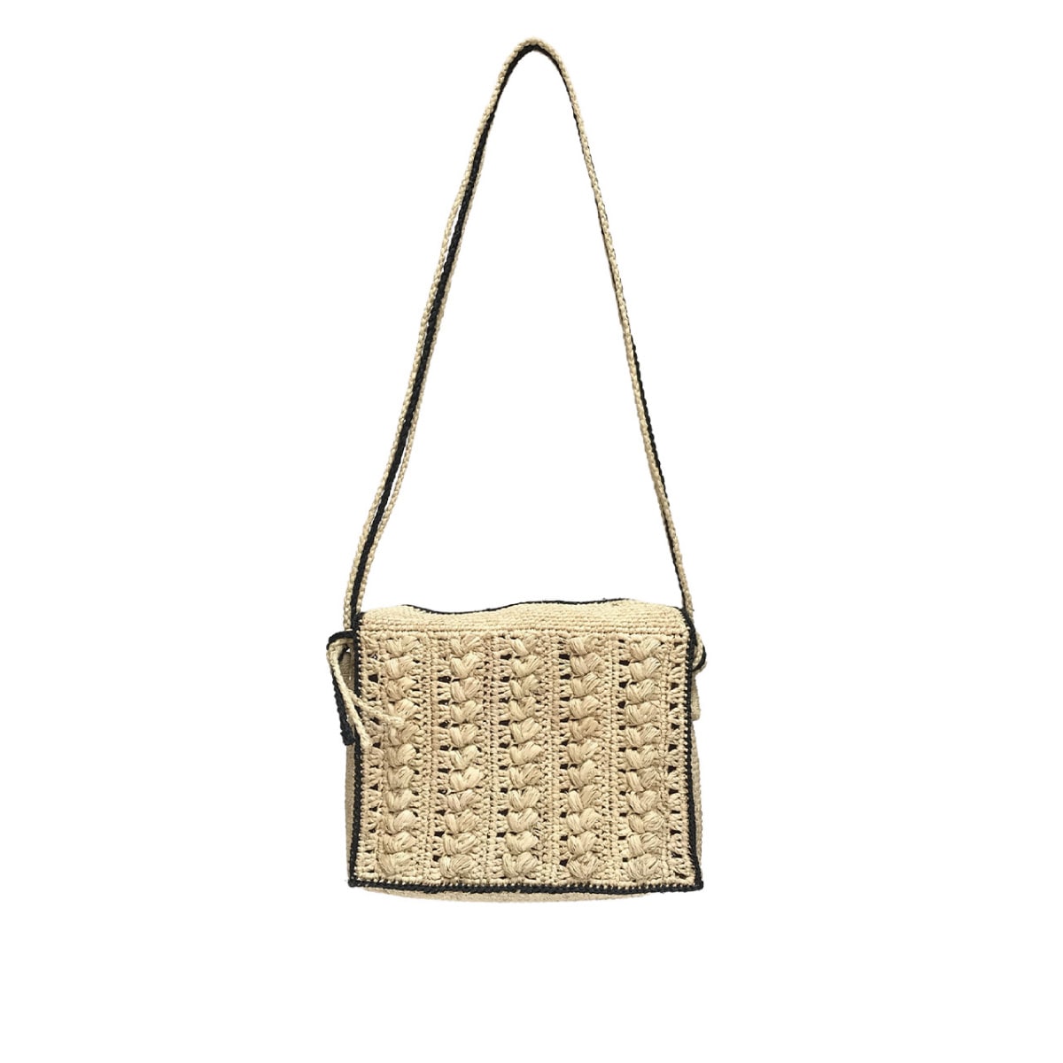 MAISON N.H PARIS[メゾンエヌアッシュパリ]EMMANUELLE-NATUR/NOIR[バッグ]ベージュ/ブラック