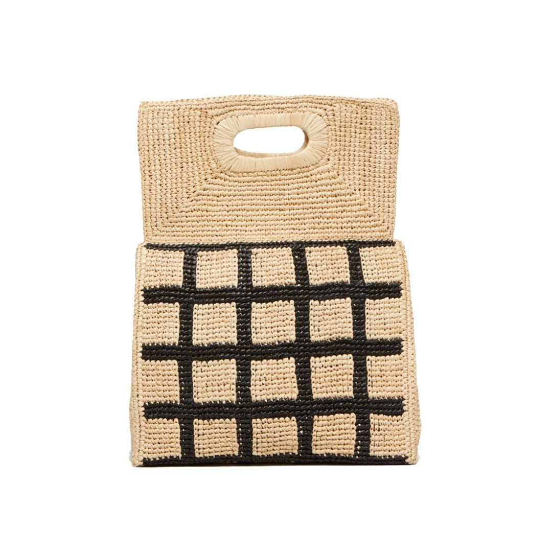 MAISON N.H PARIS[メゾンエヌアッシュパリ]MARIE LOU-NOIR/NATUR[バッグ]ブラック/ベージュ