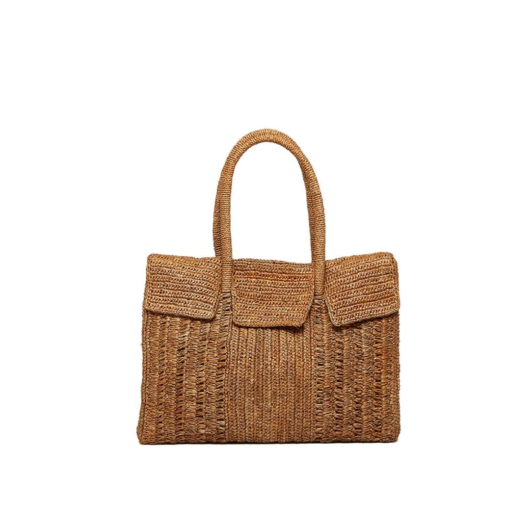 MAISON N.H PARIS[メゾンエヌアッシュパリ]DAHLIA GRAND-SUCRE BRUN[バッグ]ブラウン