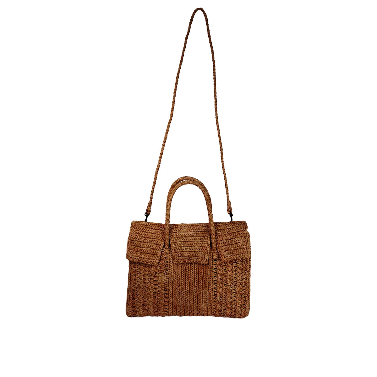 MAISON N.H PARIS[メゾンエヌアッシュパリ]DAHLIA BAND-SUCRE BRUN[バッグ]ブラウン