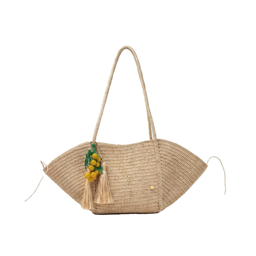 MAISON N.H PARIS[メゾンエヌアッシュパリ] CROISSANT avec CHARM-MIMOSA[バッグ]ベージュ