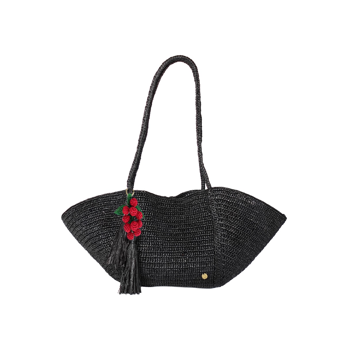 [期間限定クーポン利用で10%OFF]MAISON N.H PARIS[メゾンエヌアッシュパリ] CROISSANT avec CHARM-N/FRAMBOISE[バッグ]ブラック