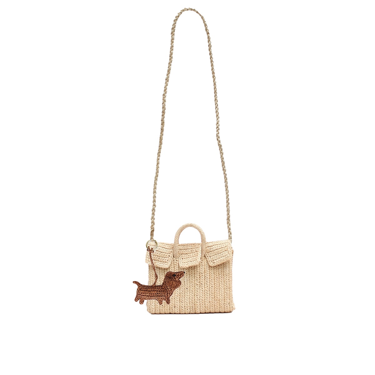 MAISON N.H PARIS[メゾンエヌアッシュパリ] MINI MINI DAHLIA avec CHARM-NA/BOWIE[バッグ]ベージュ