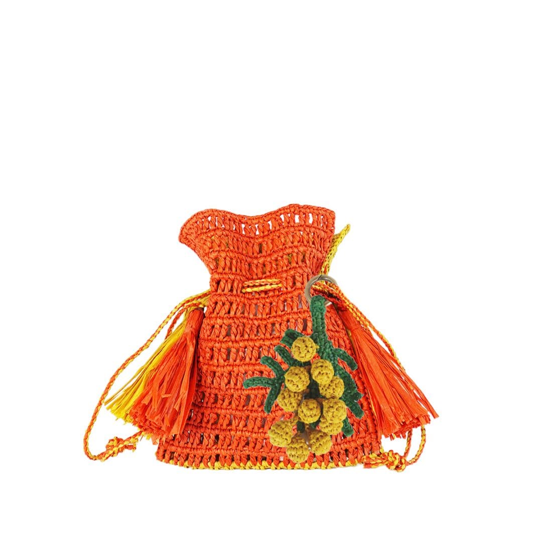 MAISON N.H PARIS[メゾンエヌアッシュパリ] ROXANE avec CHARM-MANDA/CITR[バッグ]オレンジ/イエロー