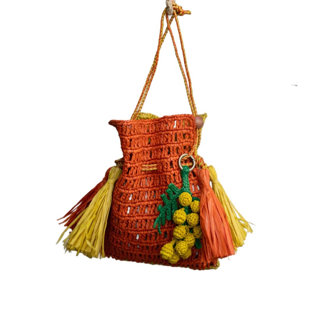 [期間限定クーポン利用で10%OFF]MAISON N.H PARIS[メゾンエヌアッシュパリ] ROXANE avec CHARM-MANDA/CITR[バッグ]オレンジ/イエロー