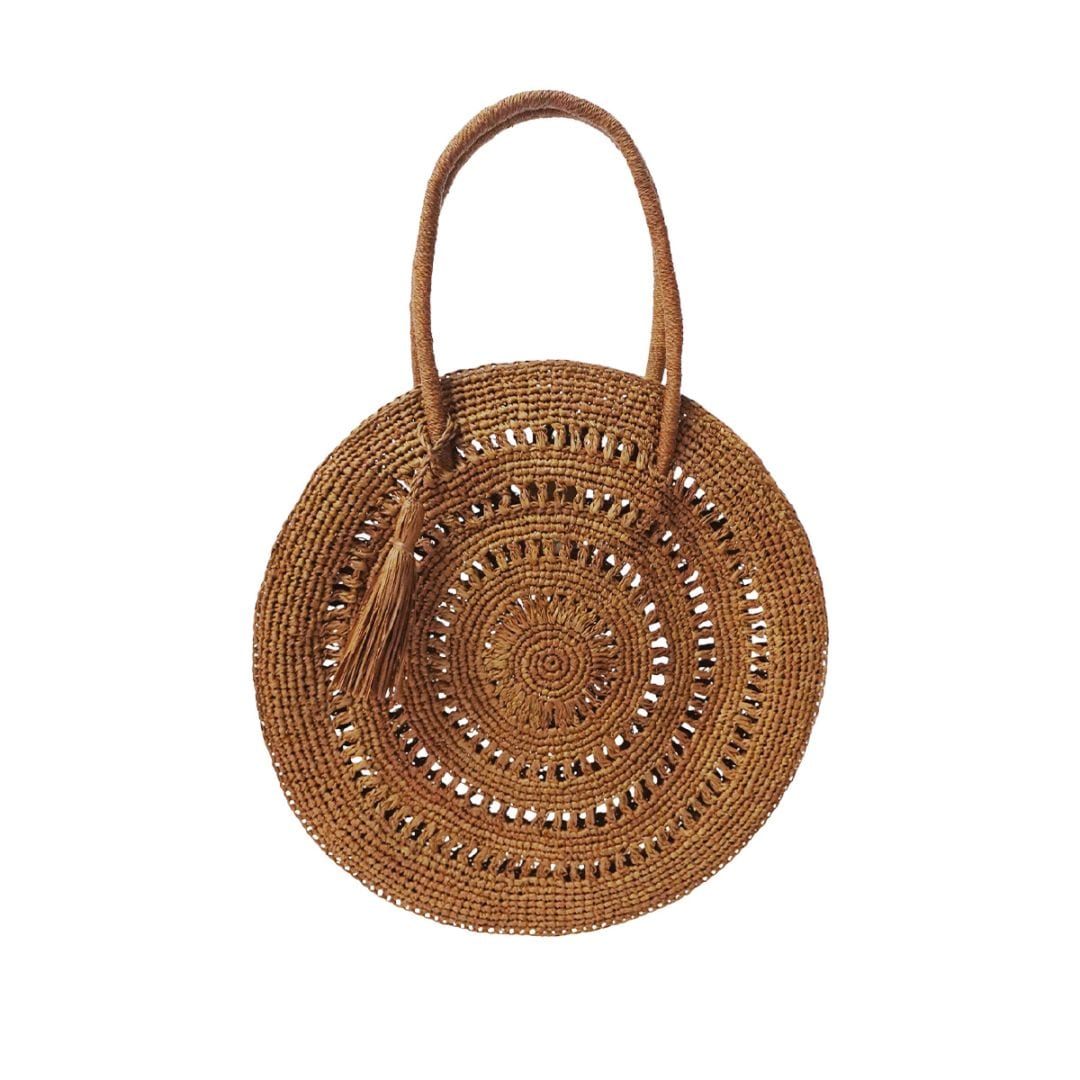 MAISON N.H PARIS[メゾンエヌアッシュパリ] CERCLE M 37CM-SUCRE BRUN[バッグ]ブラウン