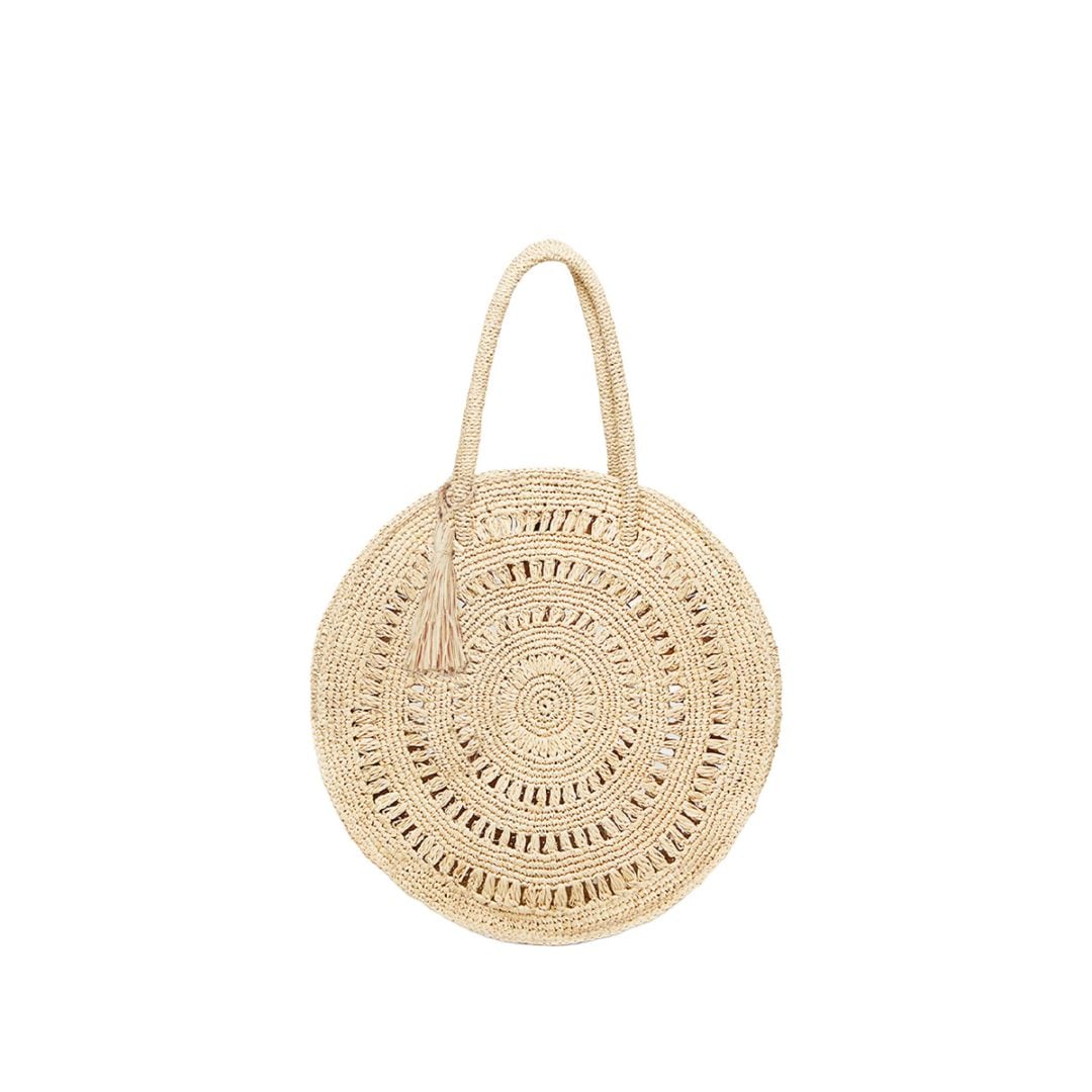 MAISON N.H PARIS[メゾンエヌアッシュパリ] CERCLE M 37CM-NATUREL[バッグ]ベージュ