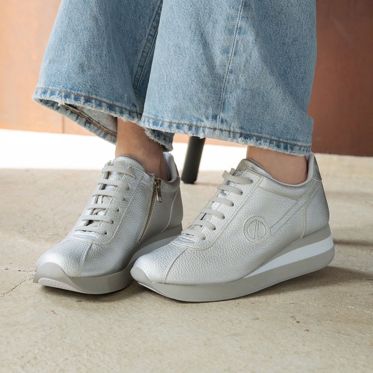 que shoes シルバー 2025秋冬]NO NAME ノーネーム SPEED-52958-SILVER スピード
