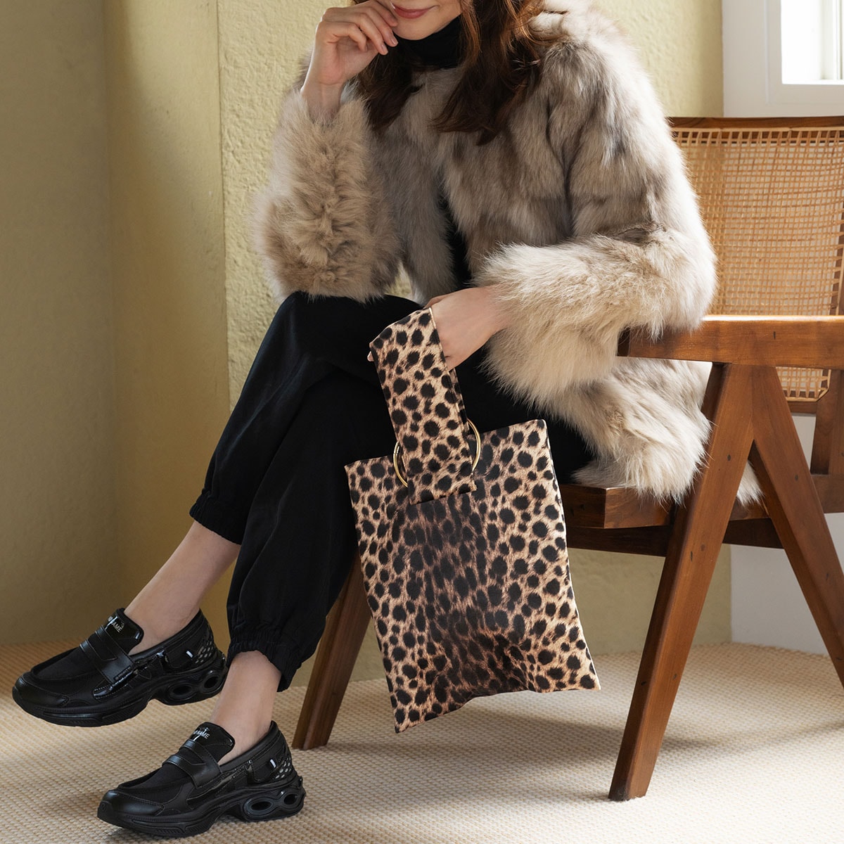 2025秋冬]LERET.H[ルレアッシュ]LRT-112-LEOPARD [バッグ] ブラウン