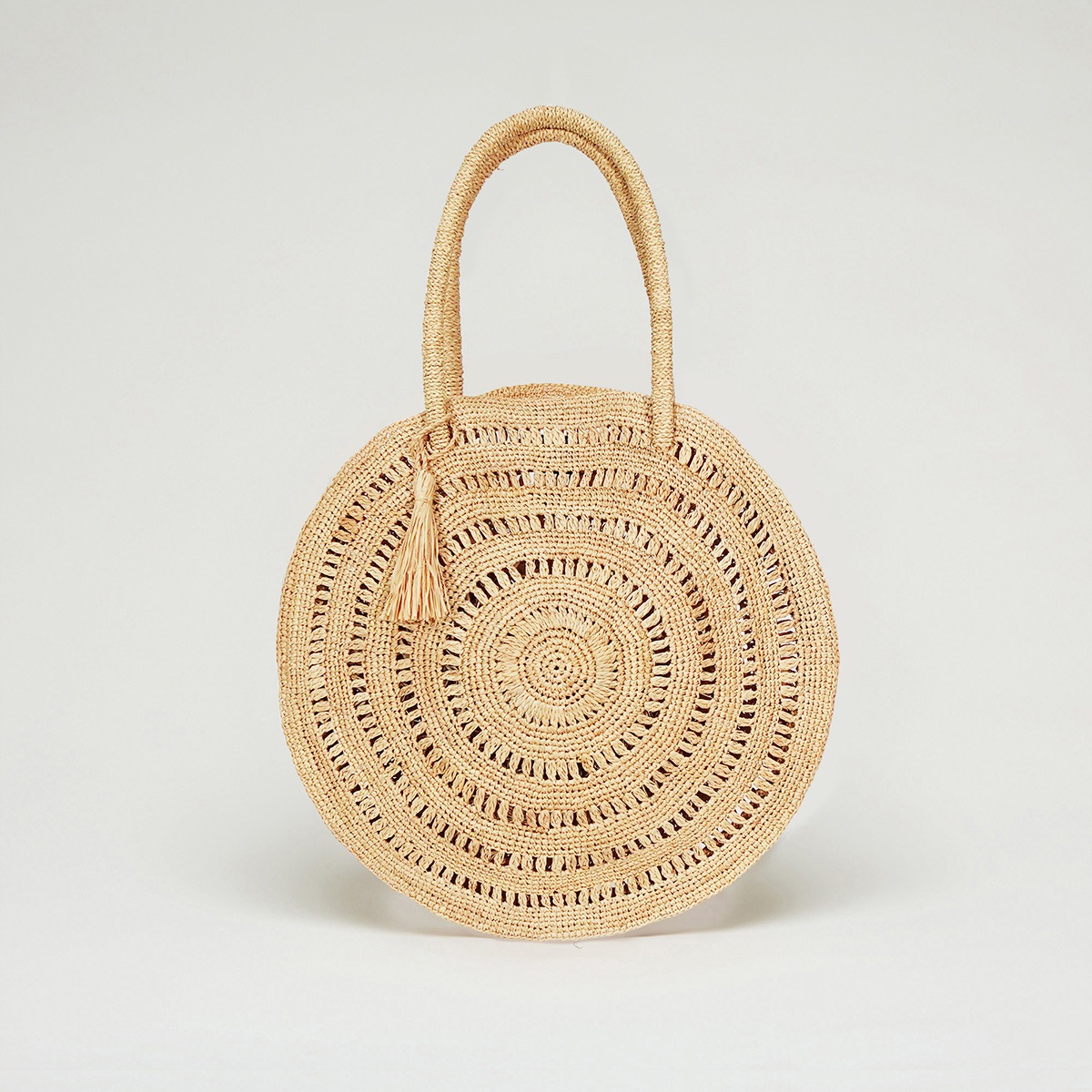 MAISON N.H PARIS カゴバッグ 丸型バッグ 夏 ベージュ MAISON N.H PARIS[メゾンエヌアッシュパリ] CERCLE GRAND 43-NATUREL