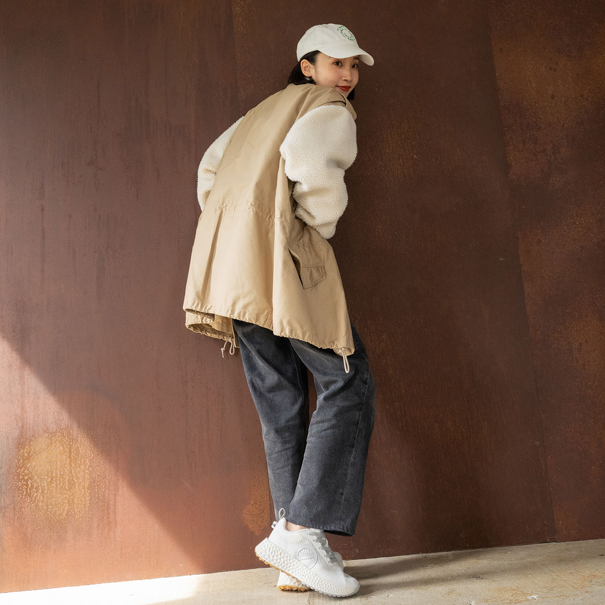 2025秋冬]NO NAME ノーネーム CARTER-52529W-WHITE/SILV