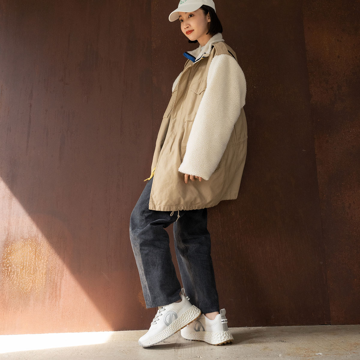 2025秋冬]NO NAME ノーネーム CARTER-52529W-WHITE/SILV
