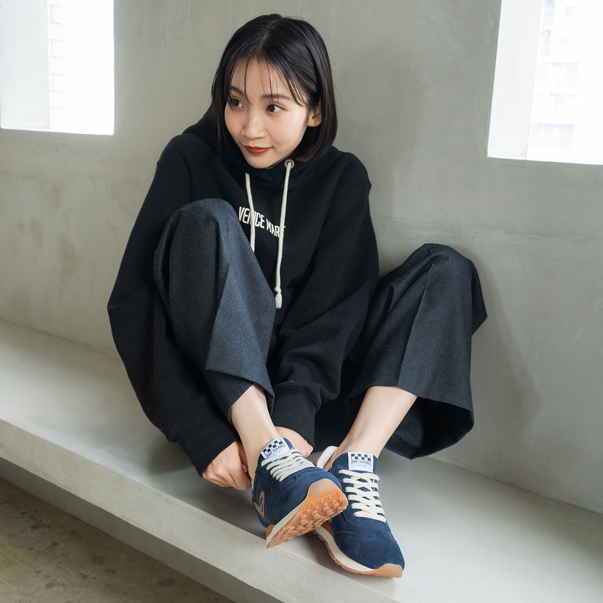 2025秋冬]NO NAME ノーネーム CITY RUN-52160W-NAVY シティラン
