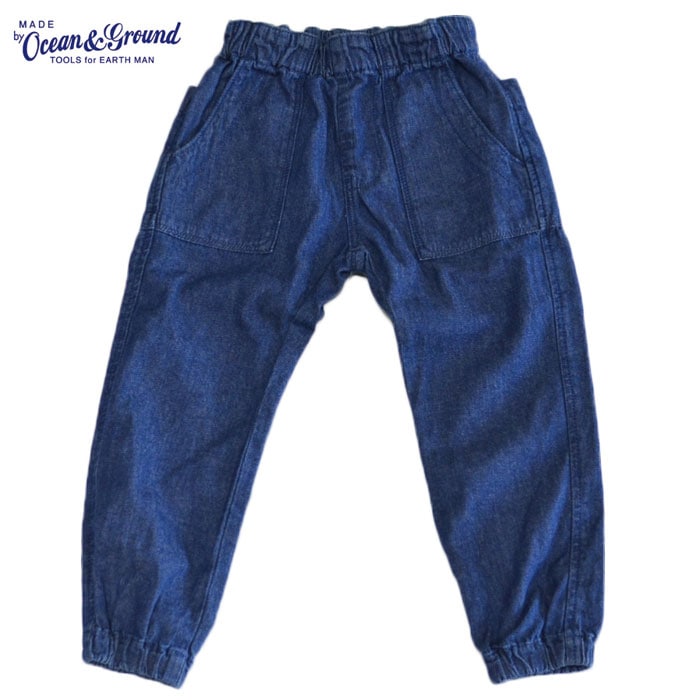 オーシャンアンドグラウンド インディゴキャンプパンツ ナチュラルフェード【お取り寄せ品 3-7日間】