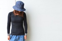 キューブシュガー ボトル入り袖ボーダーロングＴシャツ ピンク|キューブシュガー