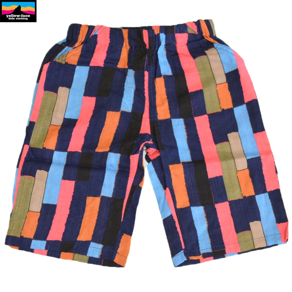 イエローフェイス ステテコ ショートパンツ ブロック