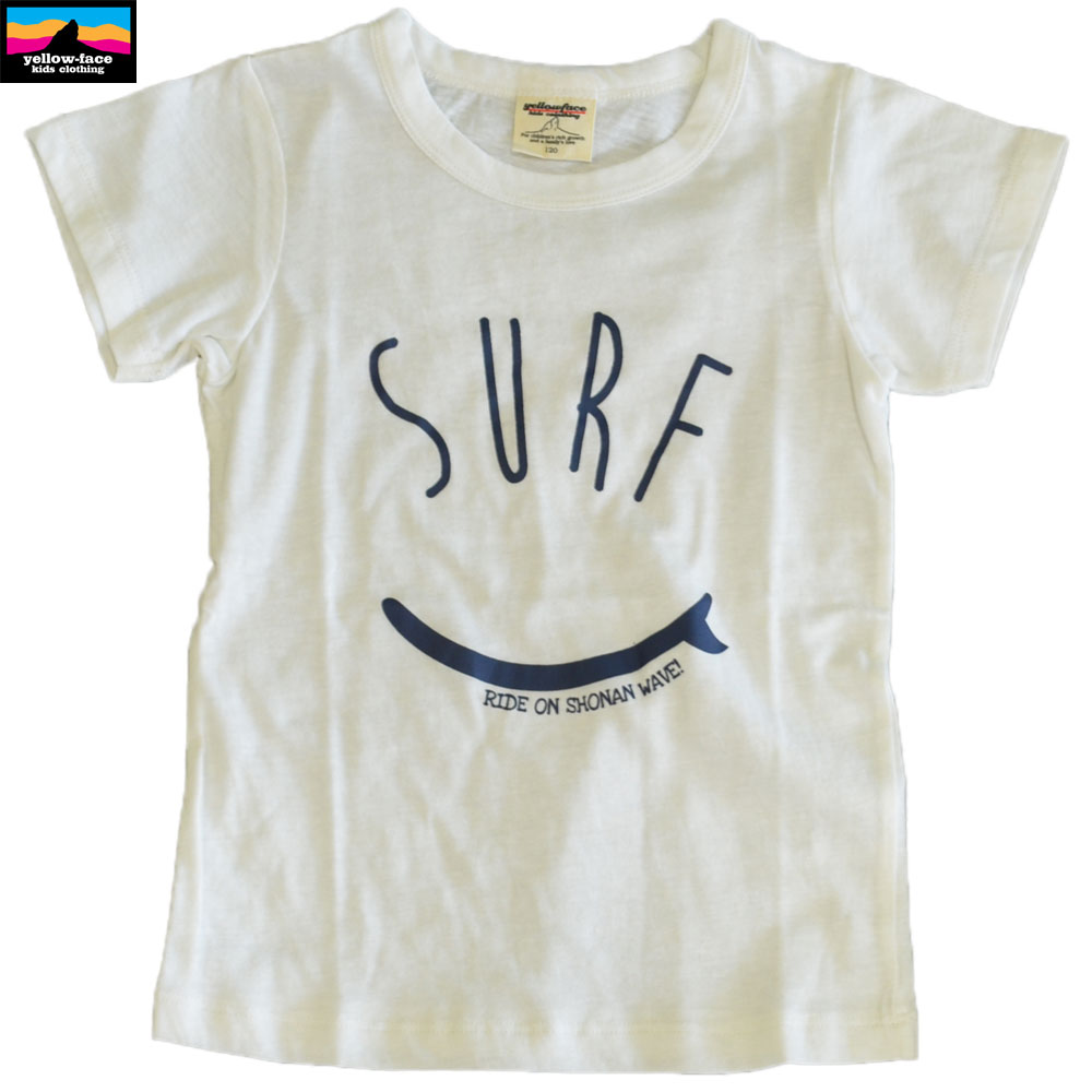 イエローフェイス プリントTシャツ ホワイト