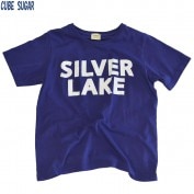 キューブシュガー 天竺ピグメントクルーTシャツ SILVER LAKE ネイビー|キューブシュガー