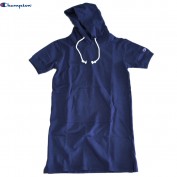 チャンピオン 【レディース】 半袖パーカーワンピース ネイビー|チャンピオン