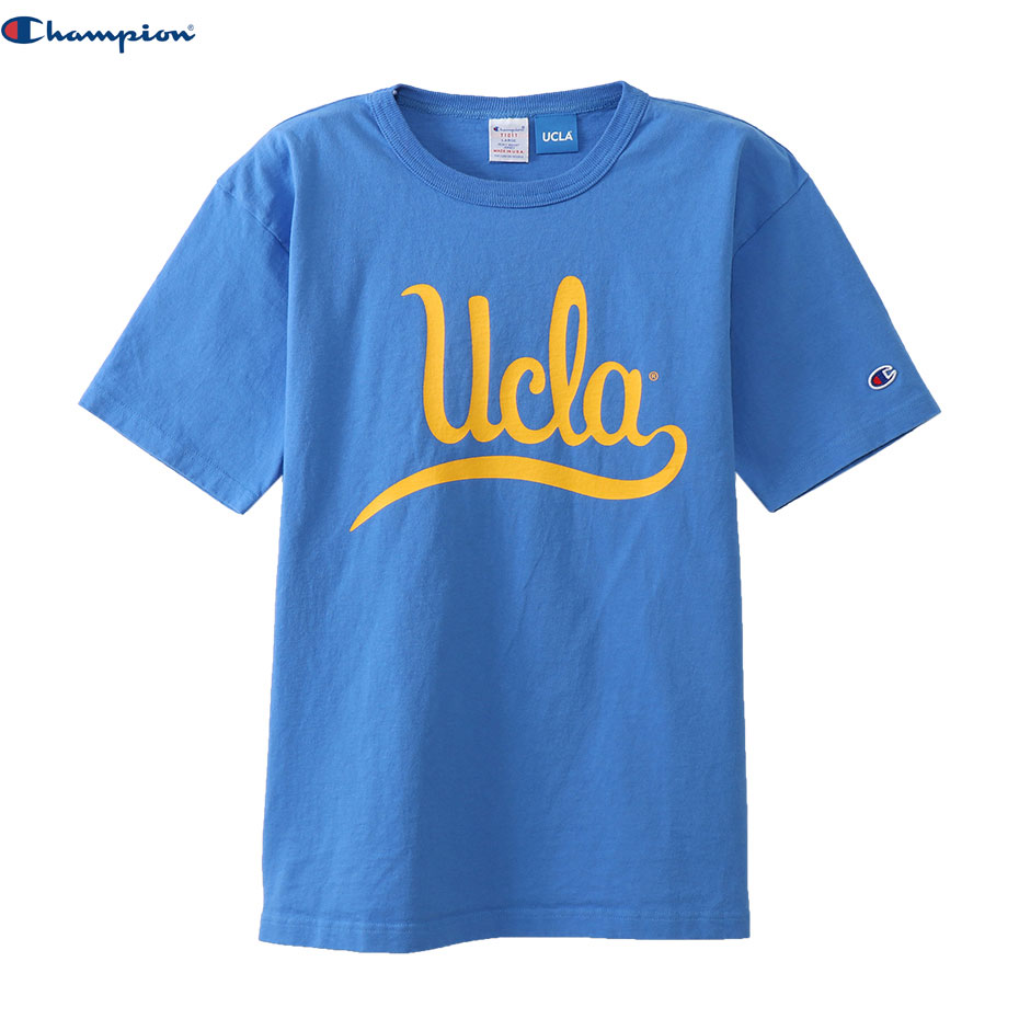 チャンピオン T1011 US UCLA Tシャツ MADE IN USA ライトブルー C5-P304