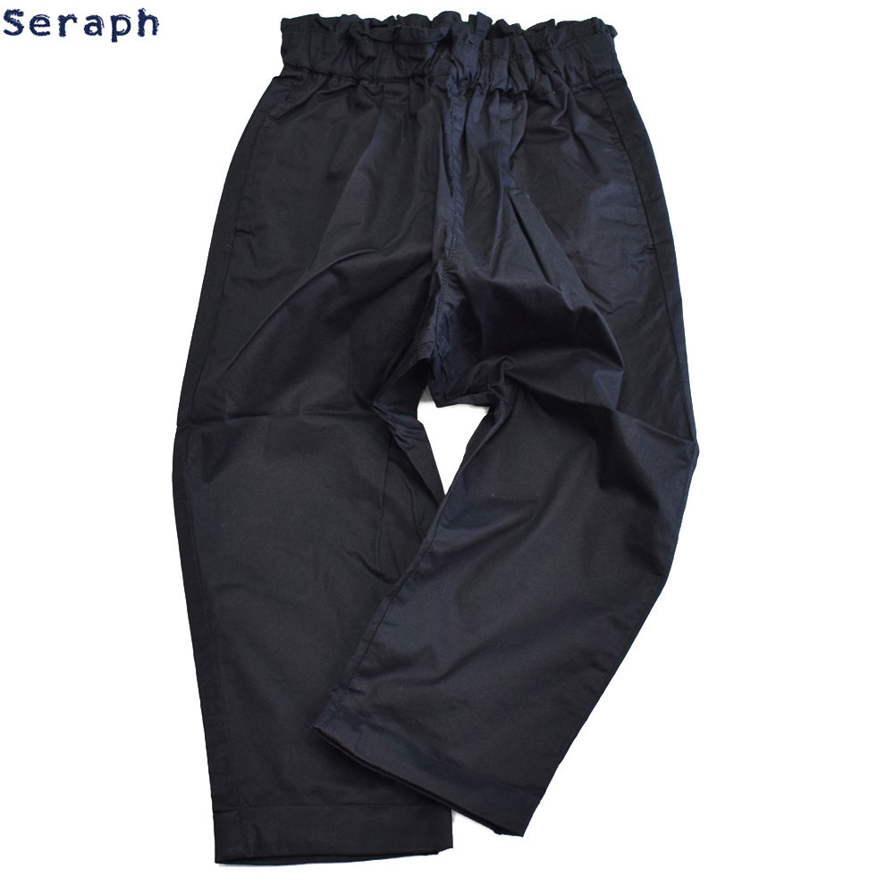 セラフ タック裾リボンパンツ ブラック
