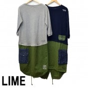 ライム ＬＩＭＥ レディース ミリタリー裾切り替えワンピース|ライム｜ＬＩＭＥ
