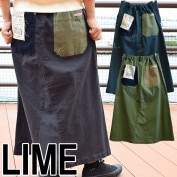 ライム ＬＩＭＥ レディース イージーロングスカート 裏起毛ストレッチツイル|ライム｜ＬＩＭＥ