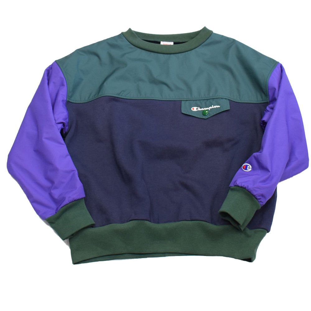 チャンピオン レディース クルーネックスウェットシャツ ネイビー