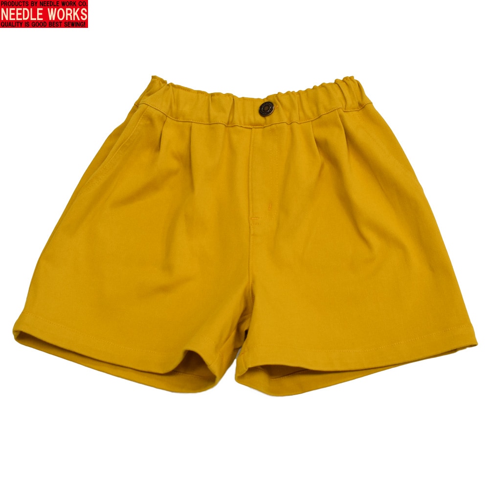 ニードルワークス ストレッチショートパンツ マスタード