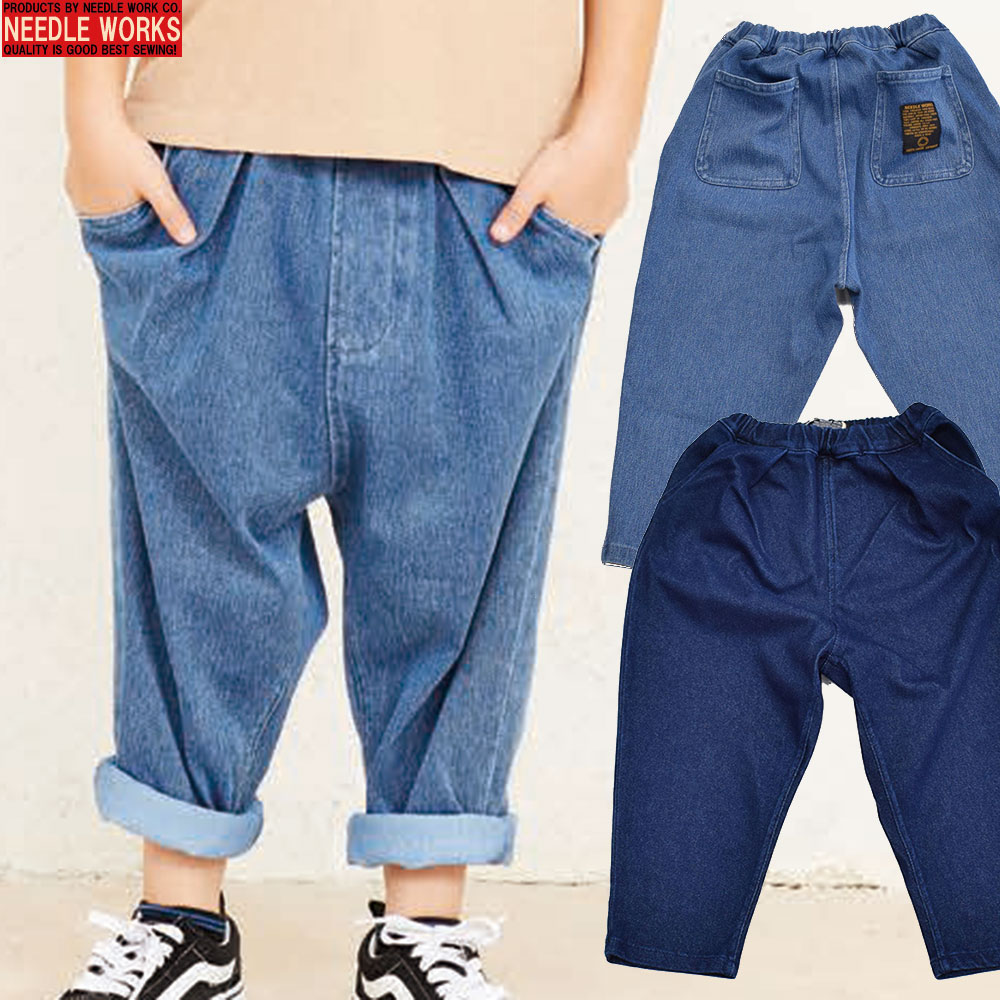ニードルワークス タックデニムパンツ