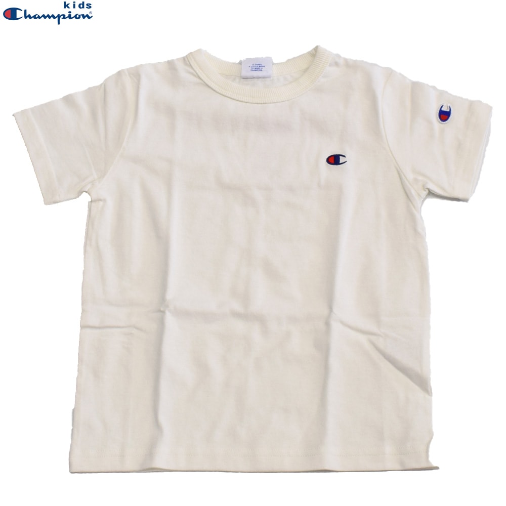 チャンピオン キッズ ベーシック Tシャツ ホワイト