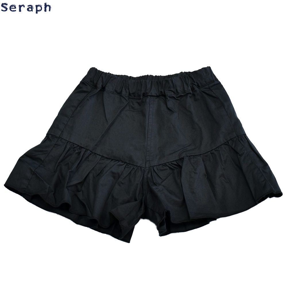 セラフ ボリュームフリルショートパンツ ブラック
