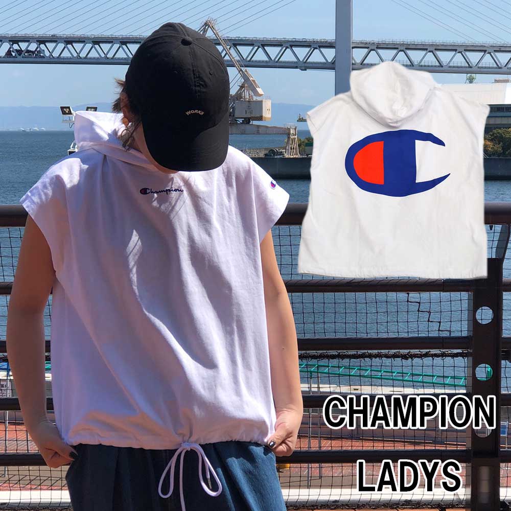 チャンピオン レディース フードTシャツ ＣＷ-Ｒ302