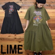 ライム ＬＩＭＥ レディース ヴィンテージ バンドワンピース|ライム｜ＬＩＭＥ