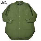 ジムマスター ストレッチヘリンボーン ロングシャツジャケット オリーブ 46 G333670|アパレル|ジムマスター