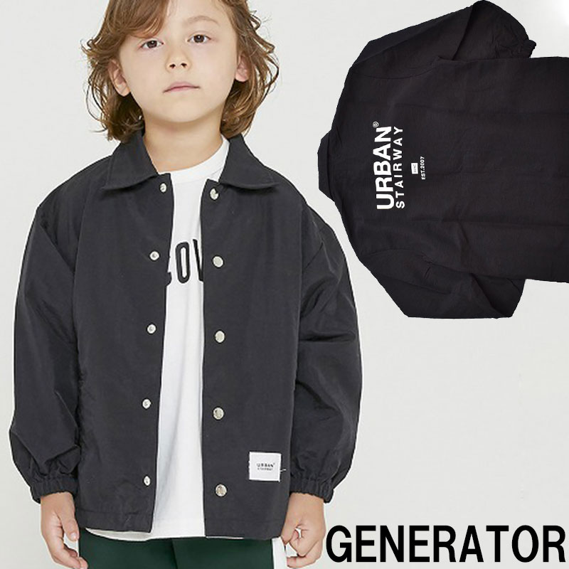 ジェネレーター コーチジャケット ブラック