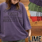 ライム ＬＩＭＥ レディース USコットン ビッグプルオーバー Tシャツ 21042801|ライム｜ＬＩＭＥ