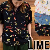 ライム ＬＩＭＥ レディース レーヨンアロハシャツ 21044601|ライム｜ＬＩＭＥ