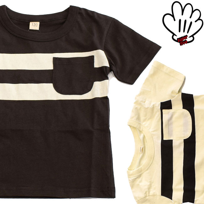スーパーファイブ 配色ライン Tシャツ 421063