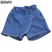 セラフ 台形ラップスカートパンツ ショート丈 223082|セラフ
